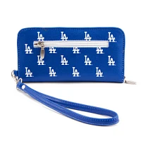 Women's Los Angeles Dodgers Zip-Around Wristlet Wallet