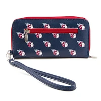 Women's Cleveland Guardians Zip-Around Wristlet Wallet