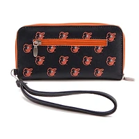 Women's Baltimore Orioles Zip-Around Wristlet Wallet