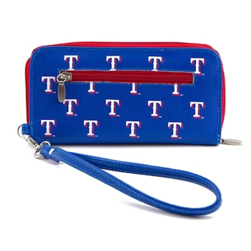 Women's Texas Rangers Zip-Around Wristlet Wallet