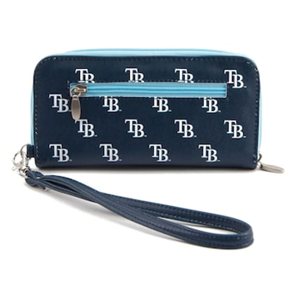 Women's Tampa Bay Rays Zip-Around Wristlet Wallet