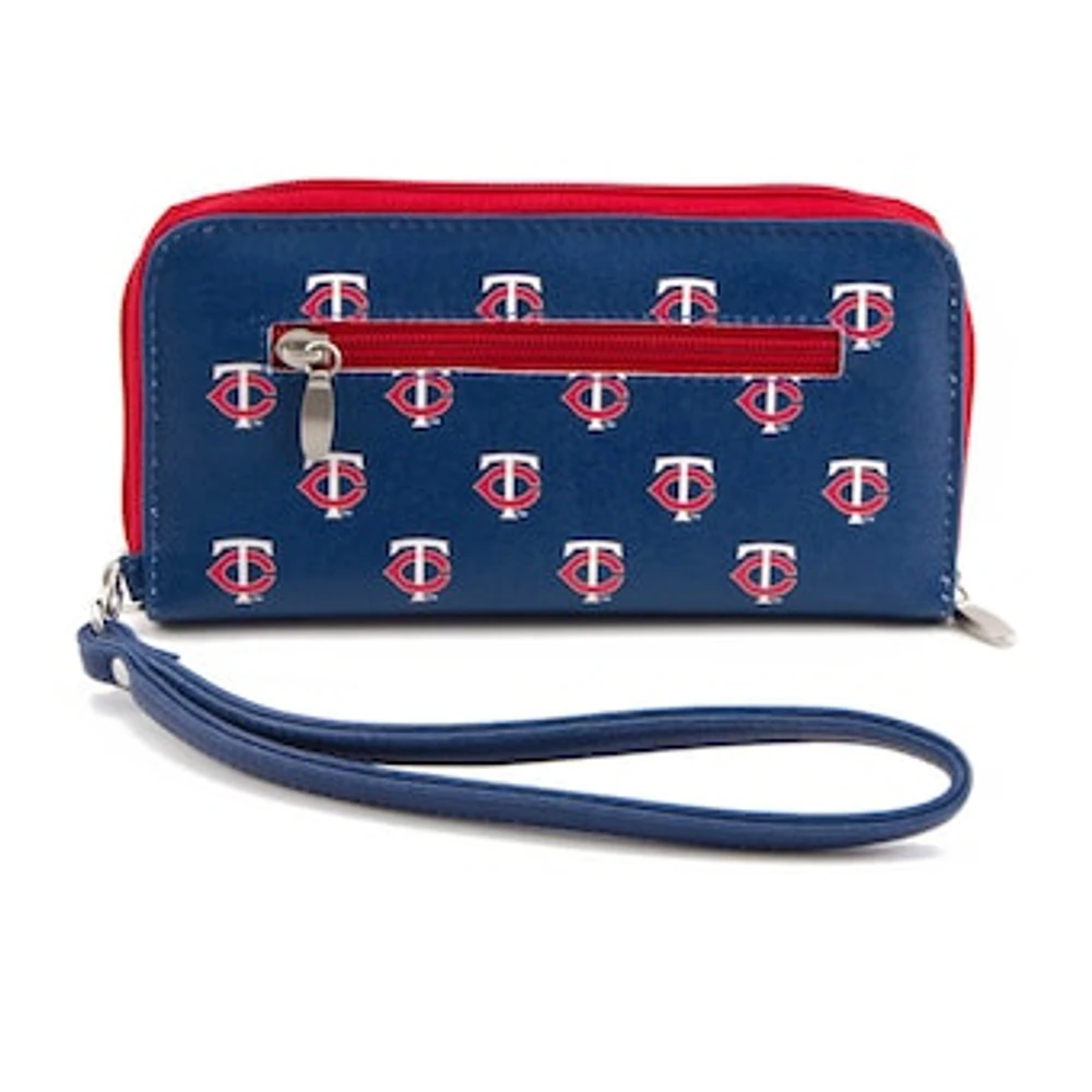 Women's Minnesota Twins Zip-Around Wristlet Wallet