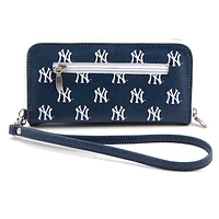 Women's New York Yankees Zip-Around Wristlet Wallet