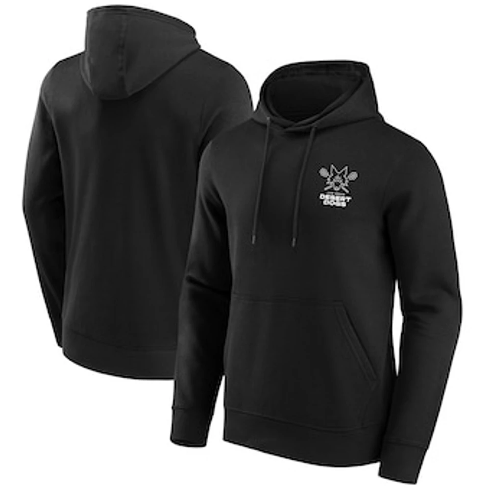 Men's Black Las Vegas Desert Dogs Solid Blend Pullover Hoodie