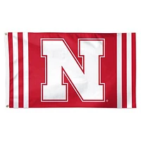 WinCraft Nebraska Huskers 3' x 5' Vertical Stripe Deluxe Single-Sided Flag