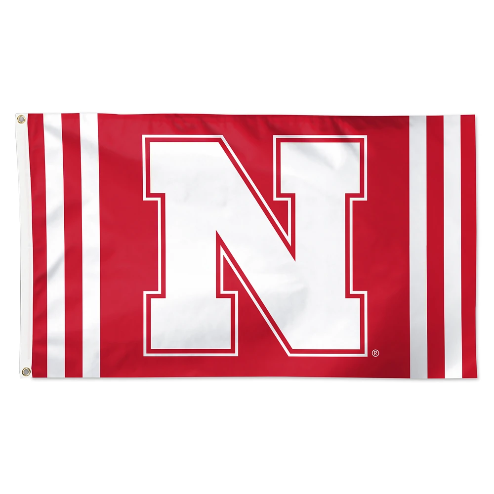 WinCraft Nebraska Huskers 3' x 5' Vertical Stripe Deluxe Single-Sided Flag