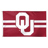 WinCraft Oklahoma Sooners 3' x 5' Horizontal Stripe Deluxe Single-Sided Flag