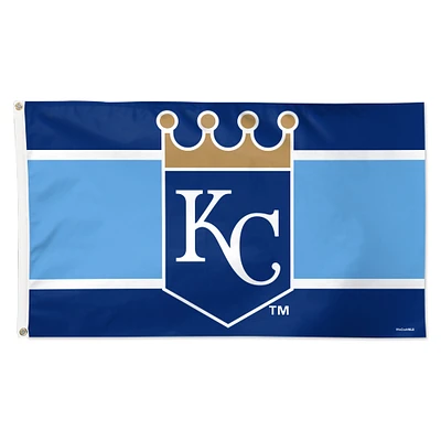 WinCraft Kansas City Royals 3' x 5' Horizontal Stripe Deluxe Single-Sided Flag