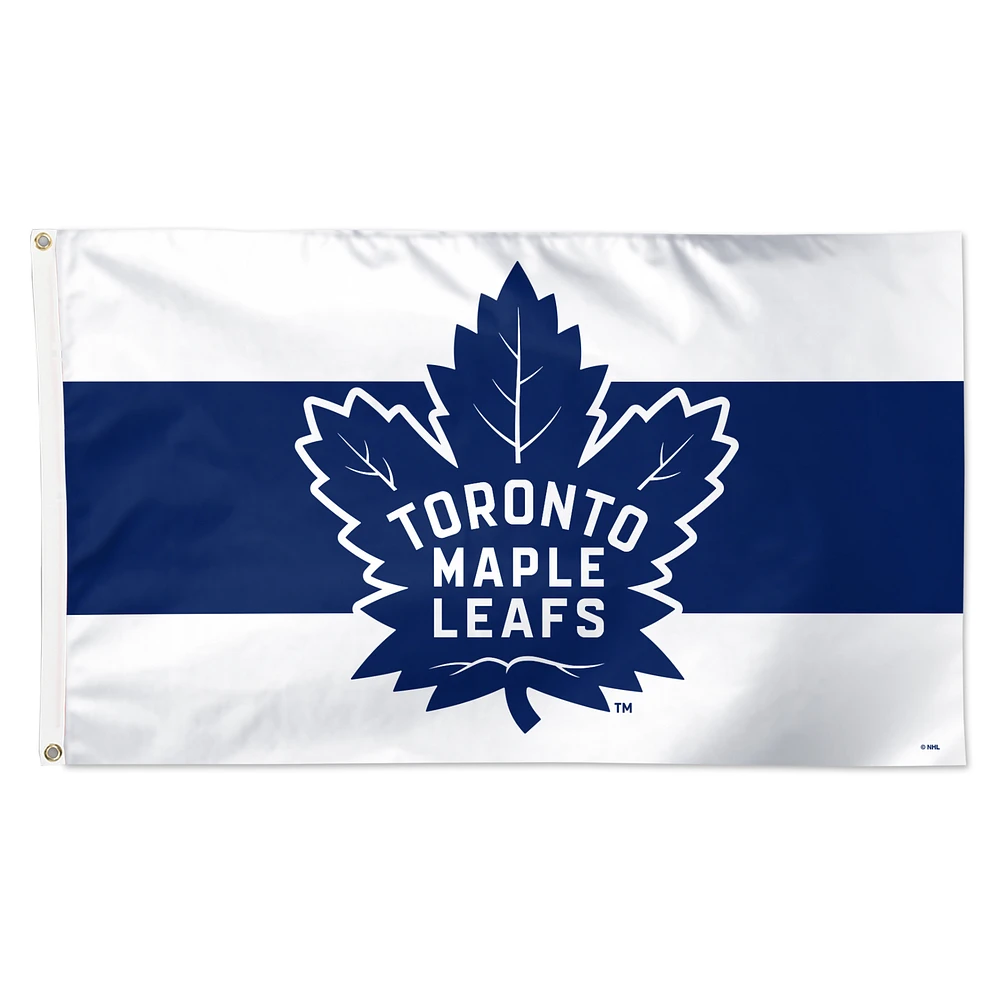 WinCraft Toronto Maple Leafs 3' x 5' Horizontal Stripe Deluxe Single-Sided Flag