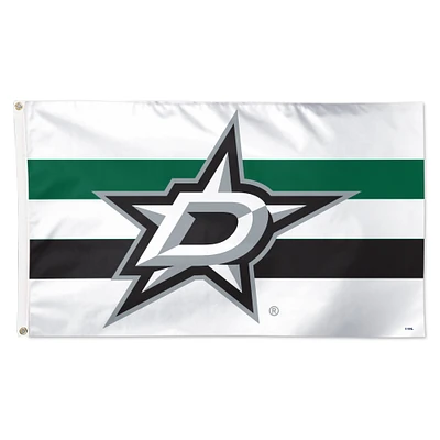 WinCraft Dallas Stars 3' x 5' Horizontal Stripe Deluxe Single-Sided Flag