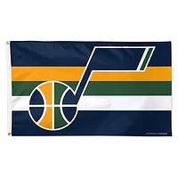 WinCraft Utah Jazz 3' x 5' Horizontal Stripe Deluxe Single-Sided Flag