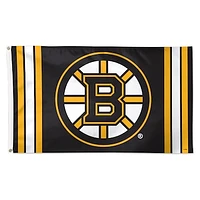 WinCraft Boston Bruins 3' x 5' Logo Stripe Deluxe Single-Sided Flag