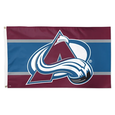 WinCraft Colorado Avalanche 3' x 5' Team Stripe Deluxe Single-Sided Flag