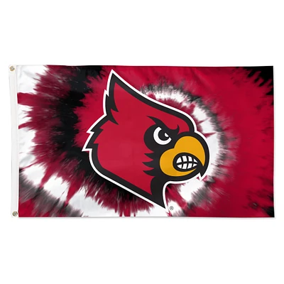 WinCraft Louisville Cardinals 3' x 5' Tie-Dye Deluxe Single-Sided Flag