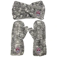 Women's ZooZatz Gray Colorado Rapids Marled Headband and Mittens Set