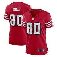 Women's Nike Jerry Rice Scarlet San Francisco 49ers Alternate Game Jersey