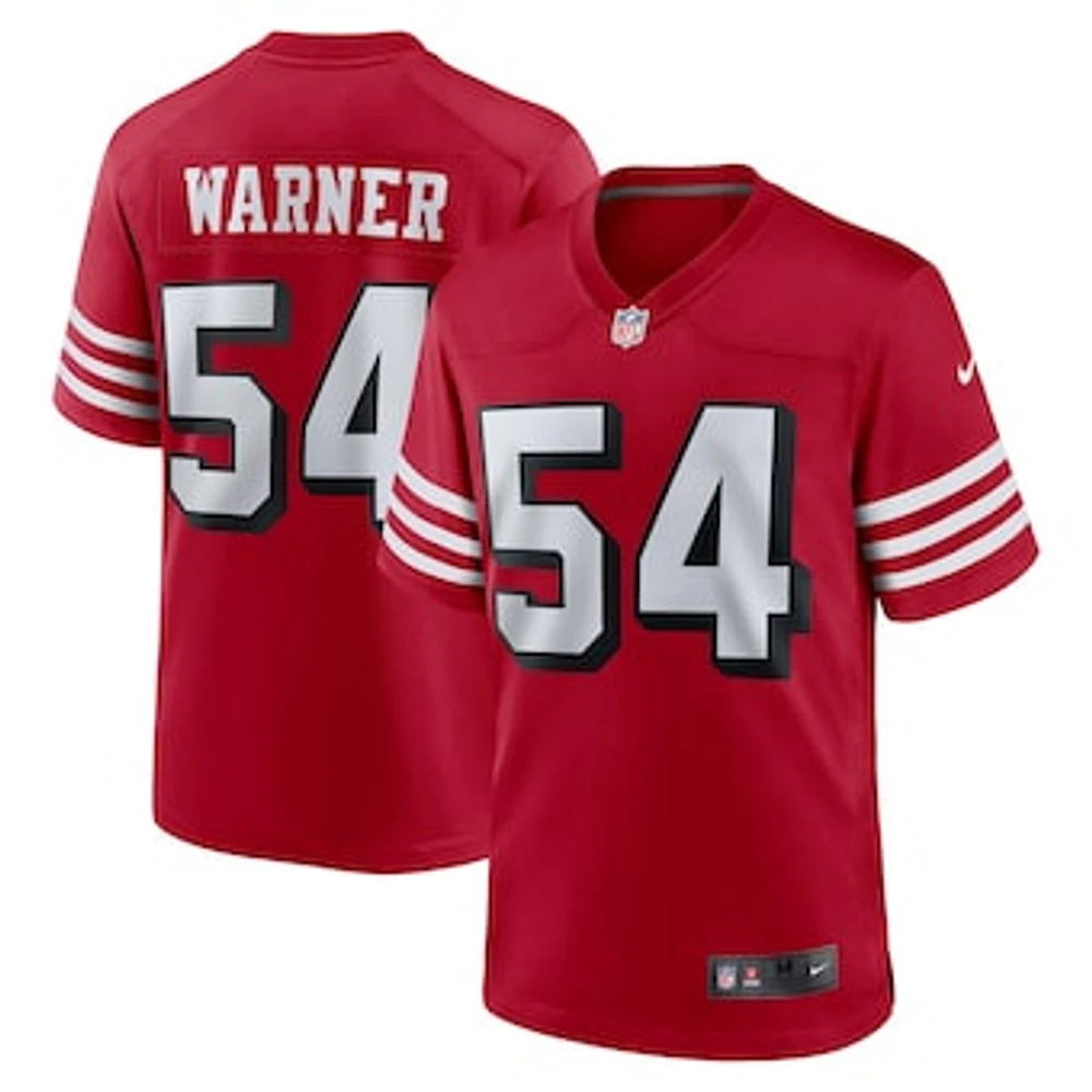 Men's Nike Fred Warner Scarlet San Francisco 49ers Alternate Game Jersey