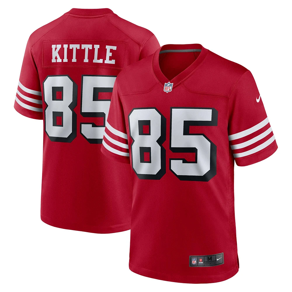 Men's Nike George Kittle Scarlet San Francisco 49ers Alternate Game Jersey