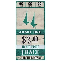 WinCraft Churchill Downs 6'' x 12'' Ticket Wood Sign