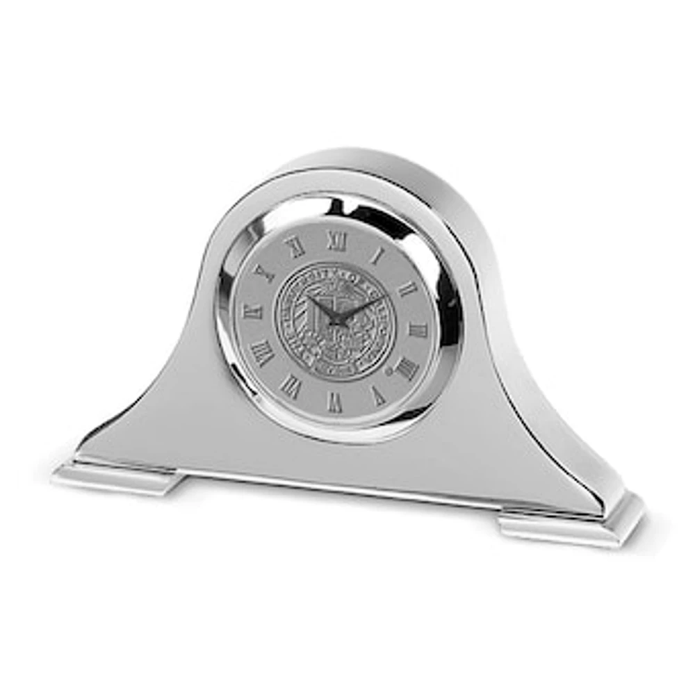 Silver UC Irvine Anteaters Napoleon Desk Clock