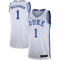 Men's Nike Zion Williamson White Duke Blue Devils Limited Basketball Jersey