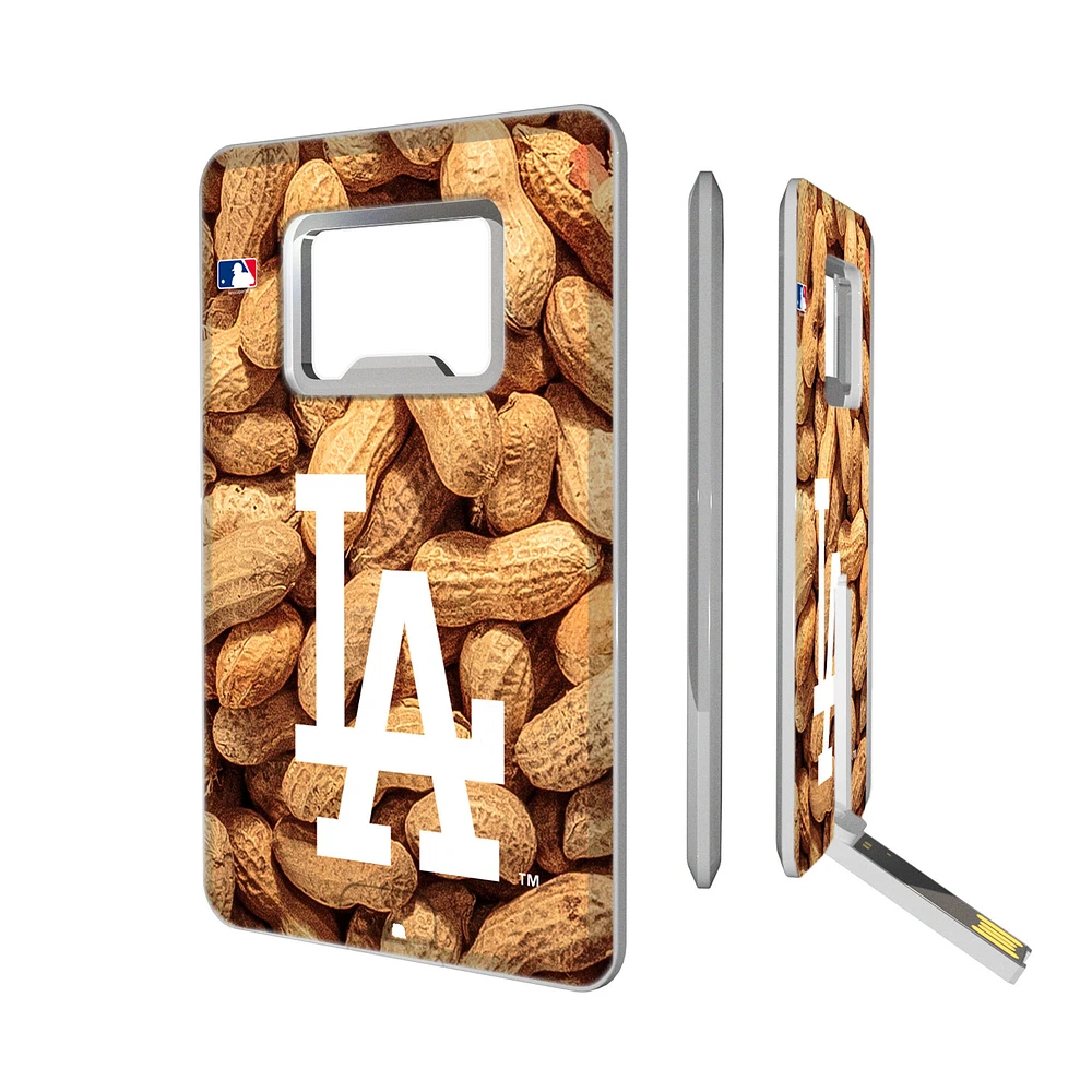 Los Angeles Dodgers 32GB Peanuts Design Credit Card USB Drive with Bottle Opener