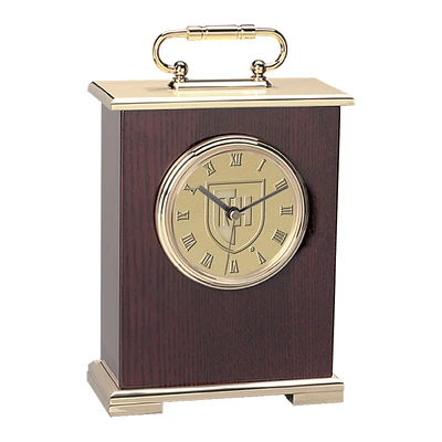 Gold New Hampshire Wildcats Carriage Clock