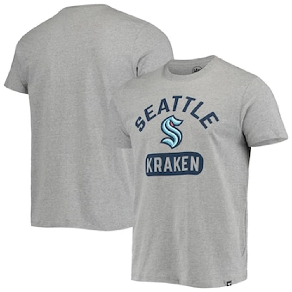 Men's '47 Heathered Gray Seattle Kraken Arch Pill Super Rival T-Shirt