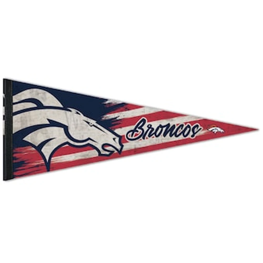 WinCraft Denver Broncos 12'' x 30'' Patriotic Premium Pennant