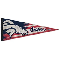 WinCraft Denver Broncos 12'' x 30'' Patriotic Premium Pennant