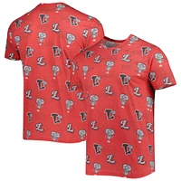 Men's Red Lansing Lugnuts Allover Print Crafted T-Shirt