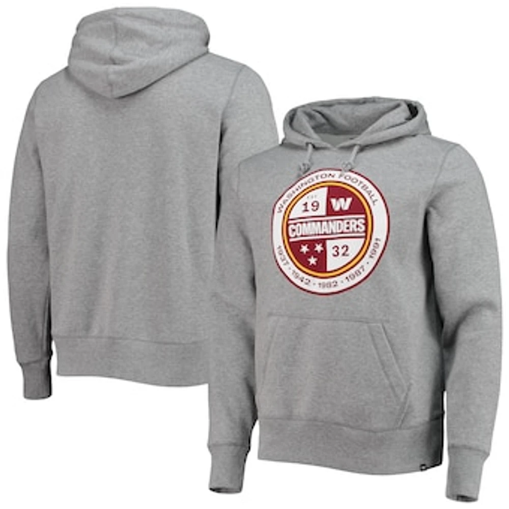 Men's '47 Gray Washington Commanders Imprint Headline Pullover Hoodie