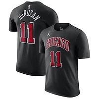 Men's Jordan Brand DeMar DeRozan Black Chicago Bulls 2022/23 Statement Edition Name & Number T-Shirt