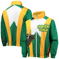 Men's Tones of Melanin Green Norfolk State Spartans Anorak Full-Zip Jacket