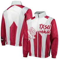 Men's Tones of Melanin Maroon Texas Southern Tigers Anorak Full-Zip Jacket