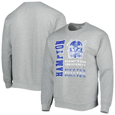 Men's Tones of Melanin Gray Hampton Pirates Pullover Sweatshirt