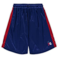 Men's Fanatics Royal/Red Philadelphia 76ers Big & Tall Performance Shorts