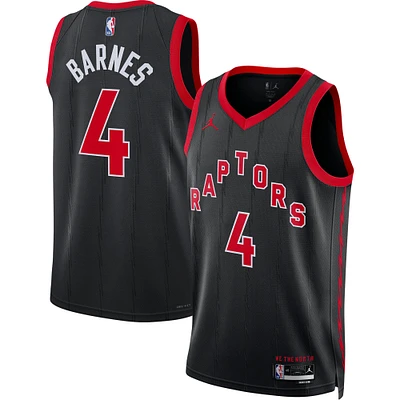 Unisex Jordan Brand Scottie Barnes Black Toronto Raptors Swingman Jersey - Statement Edition