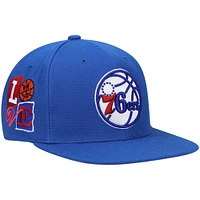 Men's Mitchell & Ness Royal Philadelphia 76ers Hardwood Classics All Love Snapback Hat