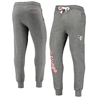 Men's Sportiqe Gray Chicago Bulls Script City Edition Daly Tri-Blend Jogger Pants