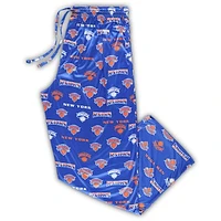 Men's Concepts Sport Blue New York Knicks Big & Tall Breakthrough Sleep Pants