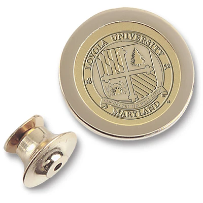 Gold Loyola Greyhounds Logo Lapel Pin
