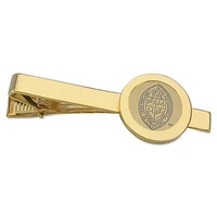 Gold Tulane Green Wave Shield Logo Tie Bar