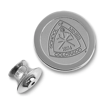 Silver Colorado School of Mines Orediggers Lapel Pin