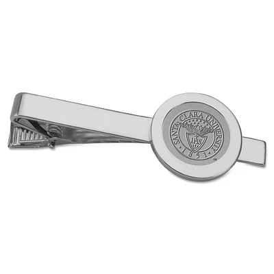 Silver Santa Clara Broncos Logo Tie Bar