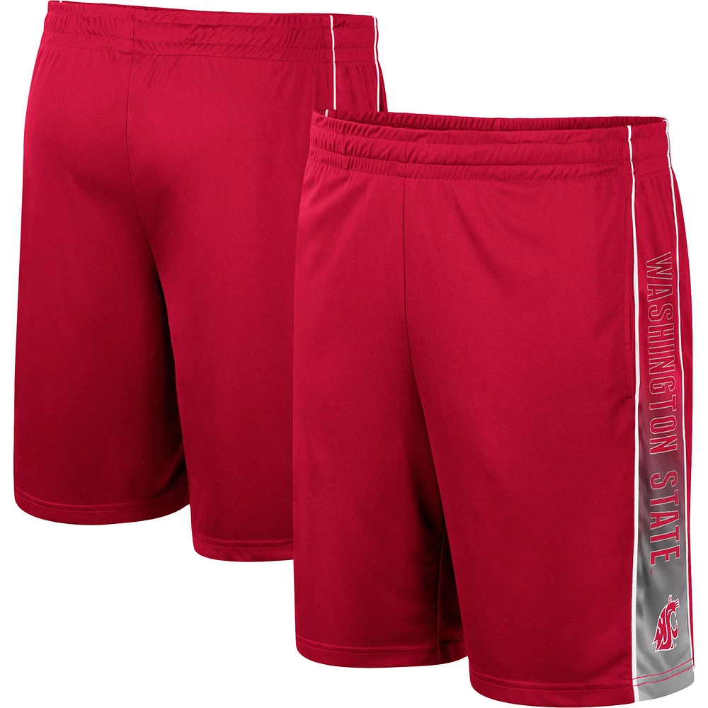 Men's Colosseum Crimson Washington State Cougars Lazarus Shorts