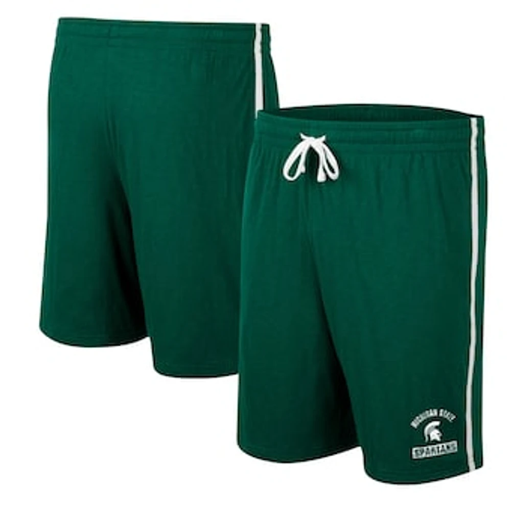 Men's Colosseum Green Michigan State Spartans Thunder Slub Shorts