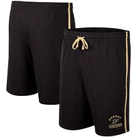 Men's Colosseum Black Purdue Boilermakers Thunder Slub Shorts