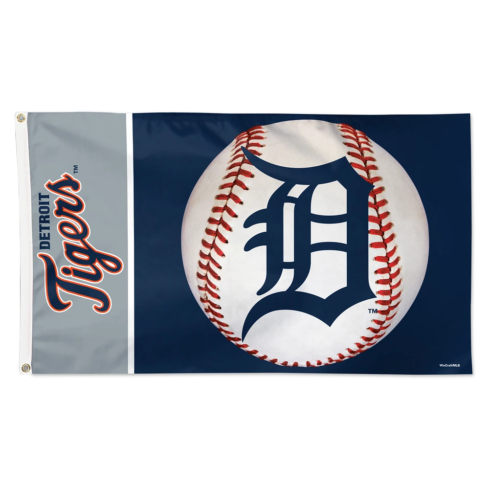 WinCraft Detroit Tigers 3' x 5' Baseball Deluxe Single-Sided Flag