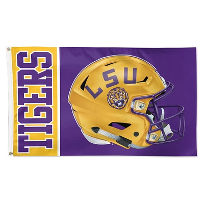 WinCraft LSU Tigers 3' x 5' Helmet Deluxe Single-Sided Flag